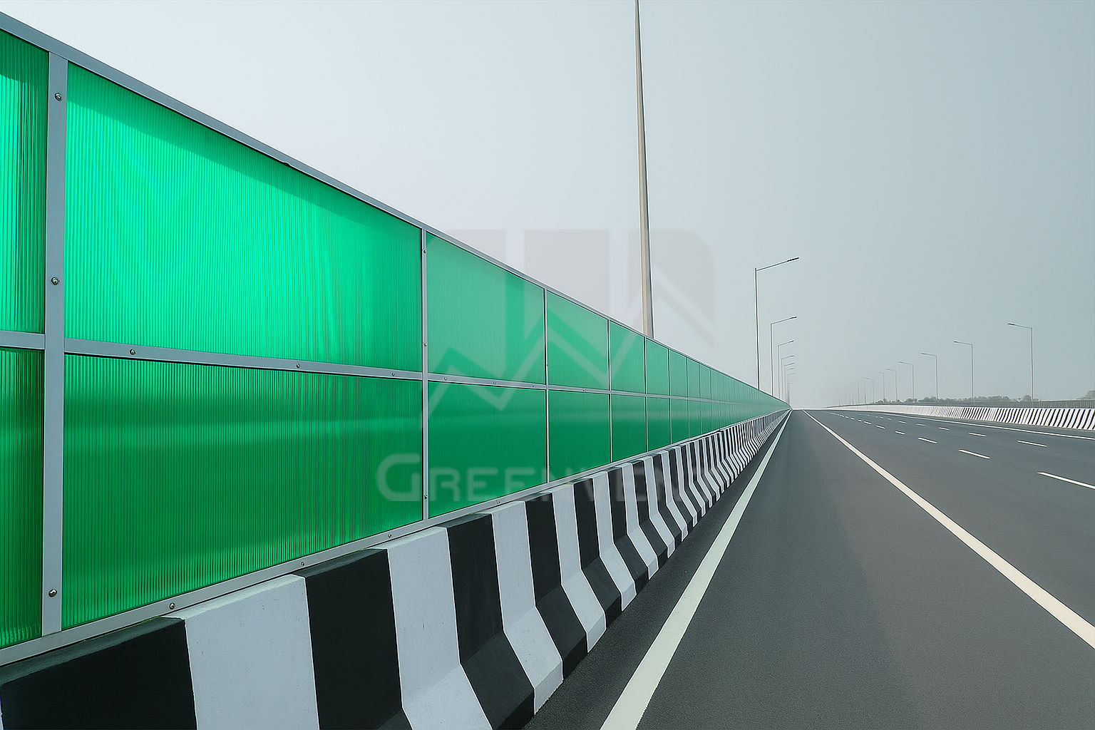 Transparent Reflock Barrier for Industrial Visibility