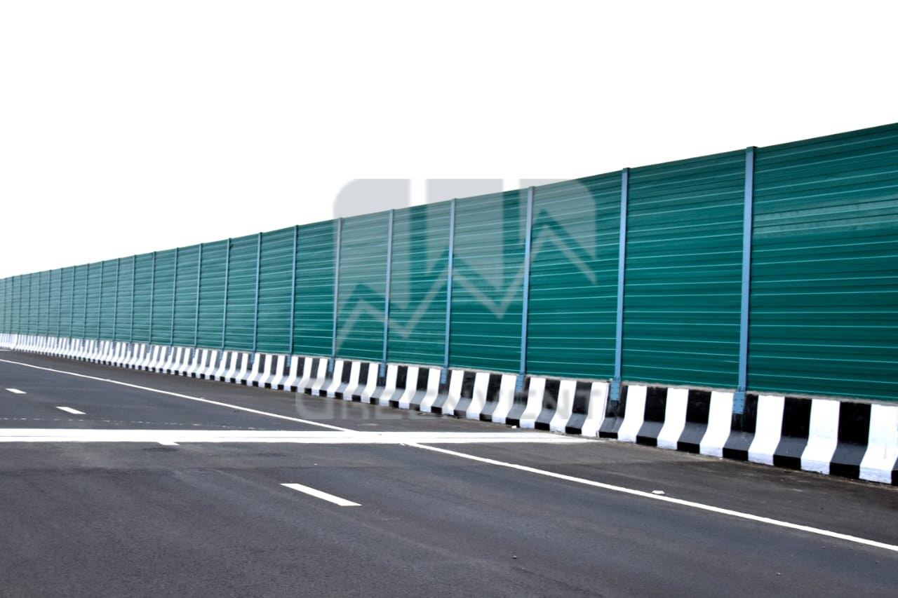 Metlock Noise Barrier in Industrial Setting